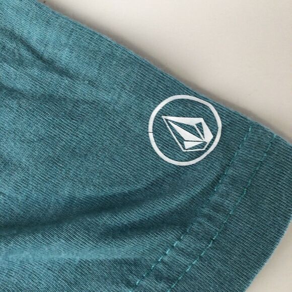 volcom Mens t shirt Teal Size Small - Picture 10 of 10
